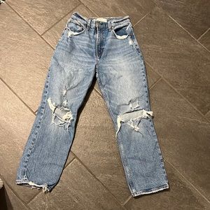 Abercrombie 90s straight ultra high rise